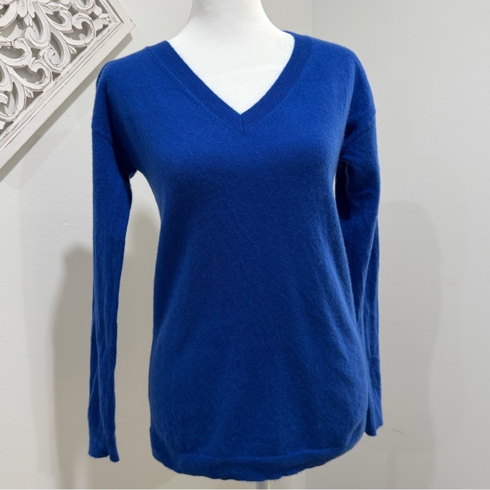 Talbots Size Sp Royal Blue Cashmere Sweater